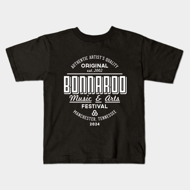 Bonnaroo 2024 (white) Kids T-Shirt by Verboten